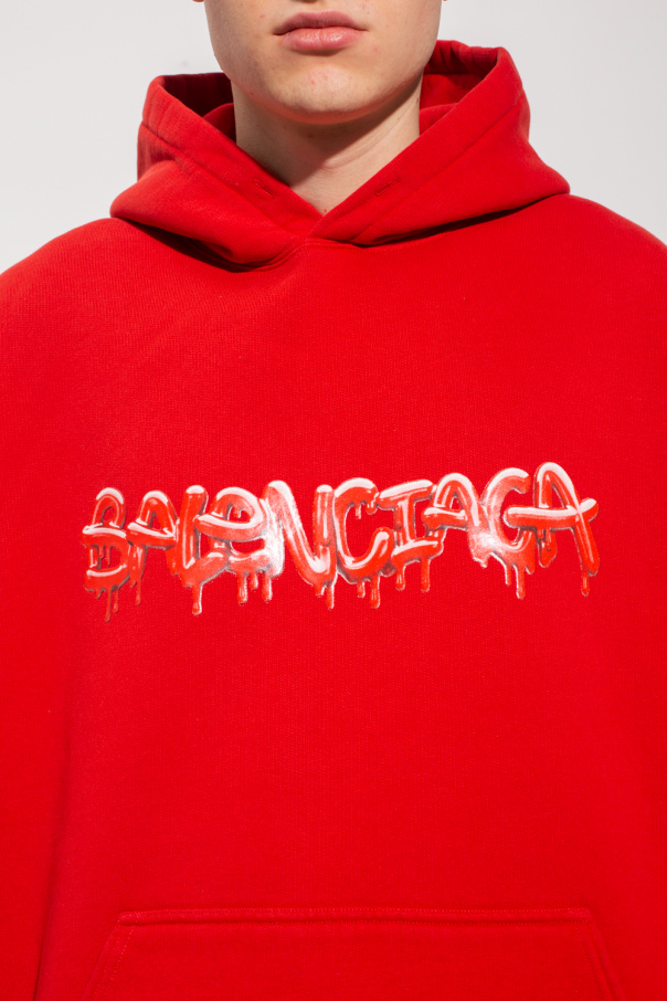 James Perse crew-neck fitted sweatshirt - Red Hoodie with logo